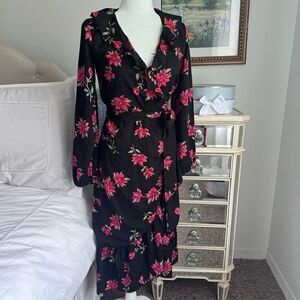 Draper James floral wrap dress size XS NWT